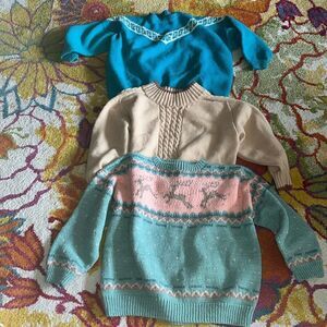 EXCELLENT CONDITION BUNDLE OF 3 RETRO SWEATERS SIZE L/XL